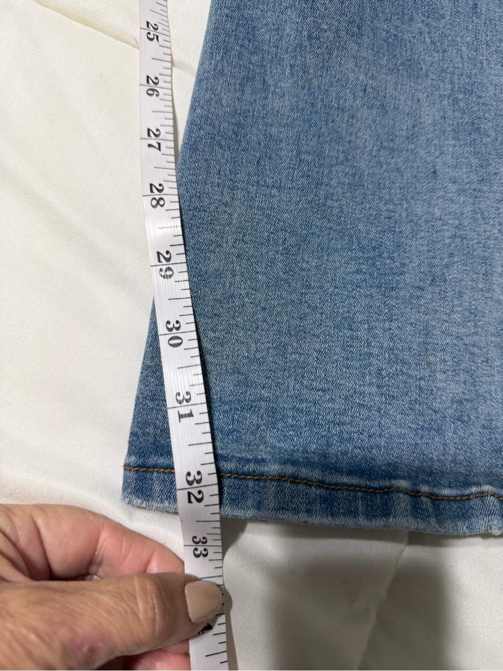 Juniors  Light Blue Flared Jeans with Butterfly Appliqué - Picture 5 of 9
